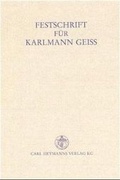 Cover: Festschrift f&uuml;r Karlmann Geiss - Carl Heymanns Verlag