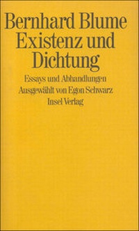 Enlarge image Cover: Existenz und Dichtung - Insel