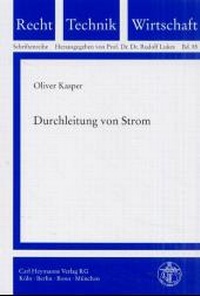 Enlarge image Cover: Durchleitung von Strom - Carl Heymanns Verlag