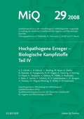 Cover: MiQ 29: Hochpathogene Erreger, Biologische Kampfstoffe, Teil IV - Urban & Fischer