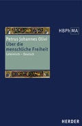 Cover: Quaestio an in homine sit liberum arbitrium. &Uuml;ber die menschliche Freiheit - Verlag Herder