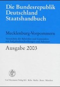 Cover: Staatshandbuch - Die Bundesrepublik Deutschland. Verzeichnis der... / Die Bundesrepublik Deutschland Staatshandbuch Mecklenburg-Vorpommern 2003 - Carl Heymanns Verlag