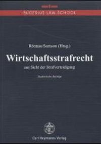 Abbildung von: Wirtschaftsstrafrecht - Carl Heymanns Verlag