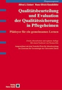 Abbildung von: Qualitätsbeurteilung und Evaluation der Qualitätssicherung in Pflegeheimen - Hogrefe