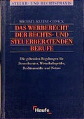 Cover: Das Werberecht der steuer- und rechtsberatenden Berufe - Haufe-Lexware