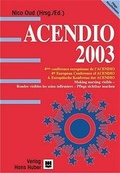 Cover: ACENDIO 2003 - Hogrefe