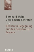 Cover: Denken in Begegnung mit den Denkern III: Jaspers - Verlag Herder