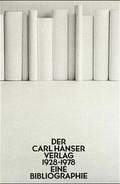 Cover: Der Carl Hanser Verlag 1928-1978 - Hanser