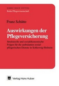 Abbildung von: Auswirkungen der Pflegeversicherung - Hogrefe