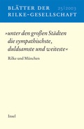 Cover: Bl&auml;tter der Rilke-Gesellschaft / Bl&auml;tter der Rilke Gesellschaft - Insel