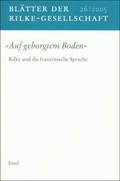 Cover: Bl&auml;tter der Rilke-Gesellschaft - Insel