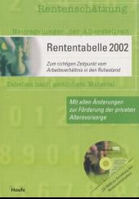 Abbildung von: Rententabelle 2002 - Haufe-Lexware