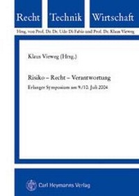 Bild: Risiko - Recht - Verantwortung - Carl Heymanns Verlag