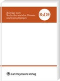 Cover: Beitr&auml;ge zum Recht der sozialen Dienste und Einrichtungen - Carl Heymanns Verlag