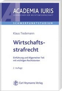 Abbildung von: Wirtschaftsstrafrecht - Carl Heymanns Verlag