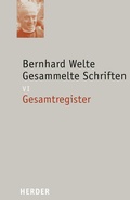 Cover: Gesamtregister zu den Abteilungen I bis V - Verlag Herder