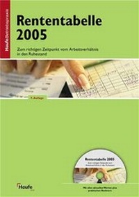 Abbildung von: Rententabelle 2005 - Haufe-Lexware