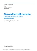 Cover: Gesundheits&ouml;konomie - Hogrefe