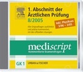 Cover: MEDISCRIPT-CD-ROM GK1, PHYSIKUM 3/96-3/05, Erster Abschnitt der &Auml;rztlichen Pr&uuml;fung 8/05 - Urban & Fischer