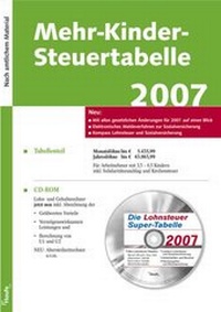 Abbildung von: Mehr-Kinder-Steuertabelle 2007 - Haufe-Lexware