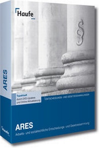 Abbildung von: ARES Arbeits- und sozialrechtliche Entscheidungs- und Gesetzessammlungen - Haufe-Lexware