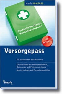Abbildung von: Vorsorgepass - Haufe-Lexware