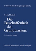 Cover: Lehrbuch der Hydrogeologie / Die Beschaffenheit des Grundwassers - Borntraeger