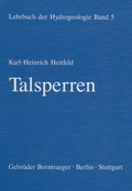 Cover: Lehrbuch der Hydrogeologie / Talsperren - Borntraeger