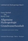 Cover: Lehrbuch der Hydrogeologie / Allgemeine Hydrogeologie - Grundwasserhaushalt - Borntraeger