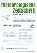 Cover: Special issue ISARS 13 - International Society of Acoustic Remote Sensing of the Atmosphere and Oceans, Part I - Borntraeger