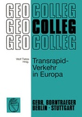 Cover: Transrapid-Verkehr in Europa - Borntraeger
