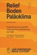 Cover: Quantifizierung quart&auml;rer subtropischer Verwitterung auf Kalk - Borntraeger