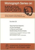Cover: Geochemical Aspects of Ore Formation in Recent and Fossil Sedimentary Environments - Borntraeger