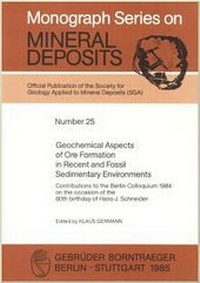 Enlarge image Cover: Geochemical Aspects of Ore Formation in Recent and Fossil Sedimentary Environments - Borntraeger