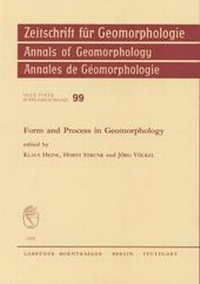 Enlarge image Cover: Form and Process in Geomorphology - Borntraeger