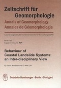 Cover: Behaviour of coastal landslide systems: - Borntraeger