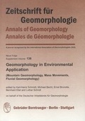 Cover: Geomorphology in Environmental Application - Borntraeger