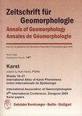 Cover: Karst           Sheets 18 - 21           International Atlas of Karst Phenomena           Union Internationale de Sp&eacute;l&eacute;ologie - Borntraeger