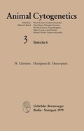 Cover: Animal Cytogenetics / Insecta / Hemiptera II: Heteroptera - Borntraeger