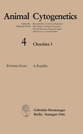 Cover: Animal Cytogenetics / Chordata / Reptilia - Borntraeger