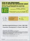 Cover: Atlas Ost- und S&uuml;dosteuropa /Atlas of Eastern and Southeastern Europe.... / Nr 2: Bev&ouml;lkerung /Population / Bev&ouml;lkerungsentwicklung in Polen 1980-1990 /Population Development in Poland 1980-1990 - Borntraeger