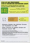 Cover: Atlas Ost- und S&uuml;dosteuropa /Atlas of Eastern and Southeastern Europe.... / Nr 2: Bev&ouml;lkerung /Population / Ethnische Struktur des &ouml;stlichen Europas und Kaukasiens um 1990 /Ethnic Structure of Eastern Europe and Caucasia around 1990 - Borntraeger