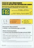 Cover: Atlas Ost- und S&uuml;dosteuropa /Atlas of Eastern and Southeastern Europe.... / Nr 2: Bev&ouml;lkerung /Population / Ethnisches Bewusstsein in Mittel- und S&uuml;dosteuropa im 2000 / Ethnic Consciousness in Central and Southeast Europe around 2000 - Borntraeger