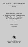 Cover: Additions and Corrections to the Knowledge of the Foliicolous Lichen Flora of Costa Rica. The Family Gomphillaceae - Borntraeger