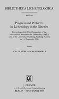 Cover: Progress and Problems in Lichenology in the Nineties - Borntraeger