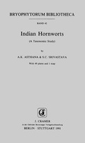 Cover: Indian Hornworts - Borntraeger