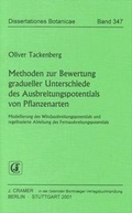 Cover: Methoden zur Bewertung gradueller Unterschiede des Ausbreitungspotentials von Pflanzenarten - Borntraeger