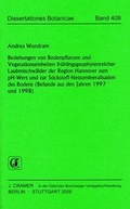 Cover: Beziehungen von Bodenpflanzen und Vegetationseinheiten fr&uuml;hlingsgeophytenreicher Laubmischw&auml;lder der Region Hannover zum pH-Wert und zur Stickstoff-Nettomineralisation des Bodens (Befunde aus den Jahren 1997 und 1998) - Borntraeger