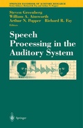 Cover: Speech Processing in the Auditory System - Springer