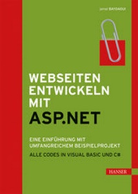 Abbildung von: Webseiten entwickeln mit ASP.NET - Hanser